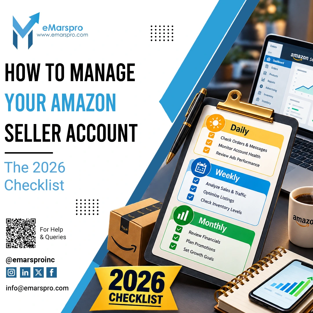 How to manage an Amazon seller account, 2026 checklist